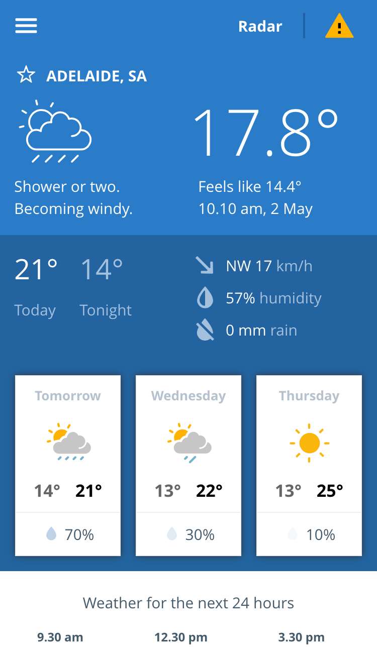 BoM unveils firstever weather app Software iTnews